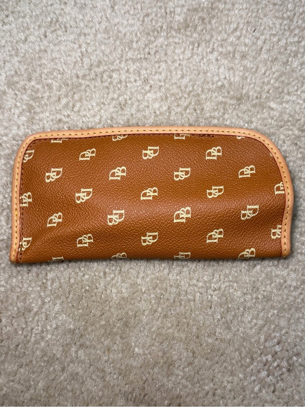 Dooney & Bourke Leather eyeglass case Brown Monogram